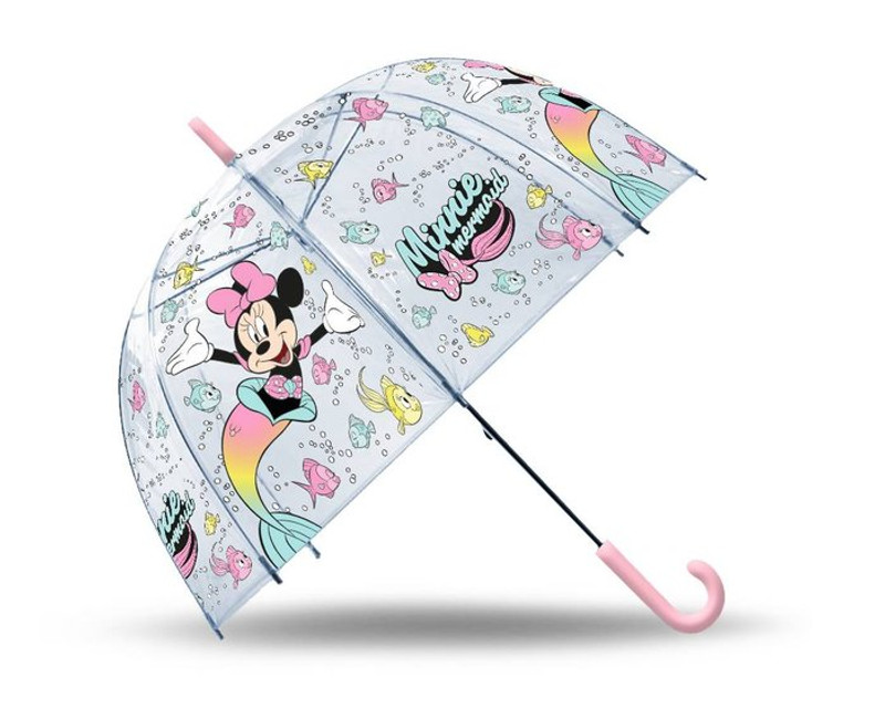 PARAGUAS TRANSPARENTE CAMPANA 46CM MINNIE