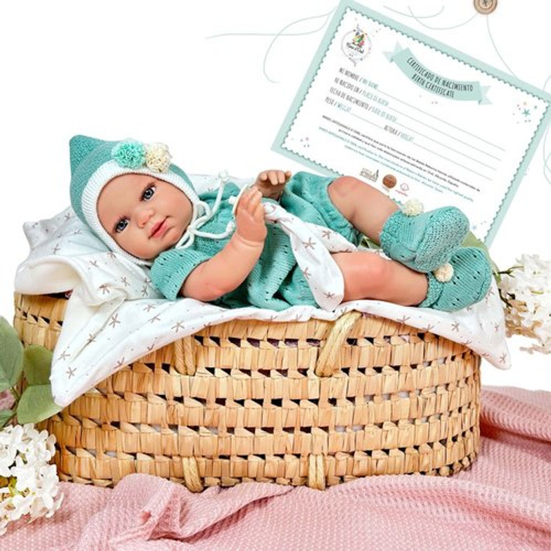 MUÑECO REBORN CHICO CON MANTITA
